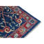 Tapis bleu marine et rouge de haute qualité noué à la main