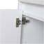 Armoire de salle de bain autoportante 20 po, portes à fermeture douce, blanc brillant, (meuble-lavabo seulement)