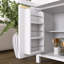 Grand garde-manger arqué cannelé avec tablettes réglables, rangement élégant avec tiroir caché et porte vitrée pour la cuisine et les espaces de vie-1005795999