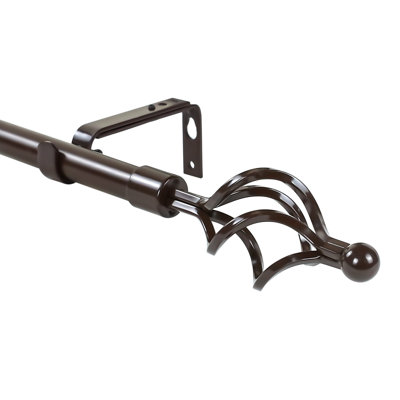 Tringle à rideaux simple réglable 0,75 po Valmar