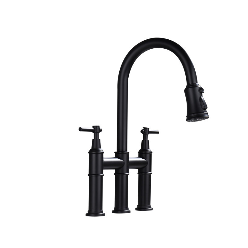 Interbath Pull Down Kitchen Faucet, White