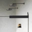 Mirror Black L-Shaped Mounting Bracket-1470607727