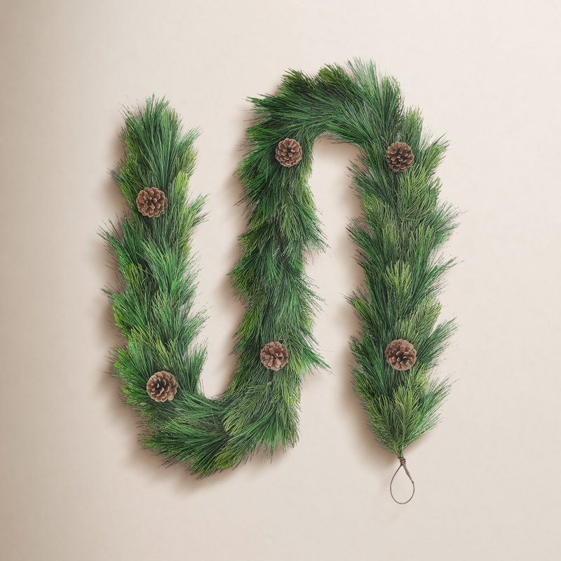 Garland Adorned with Pinecones