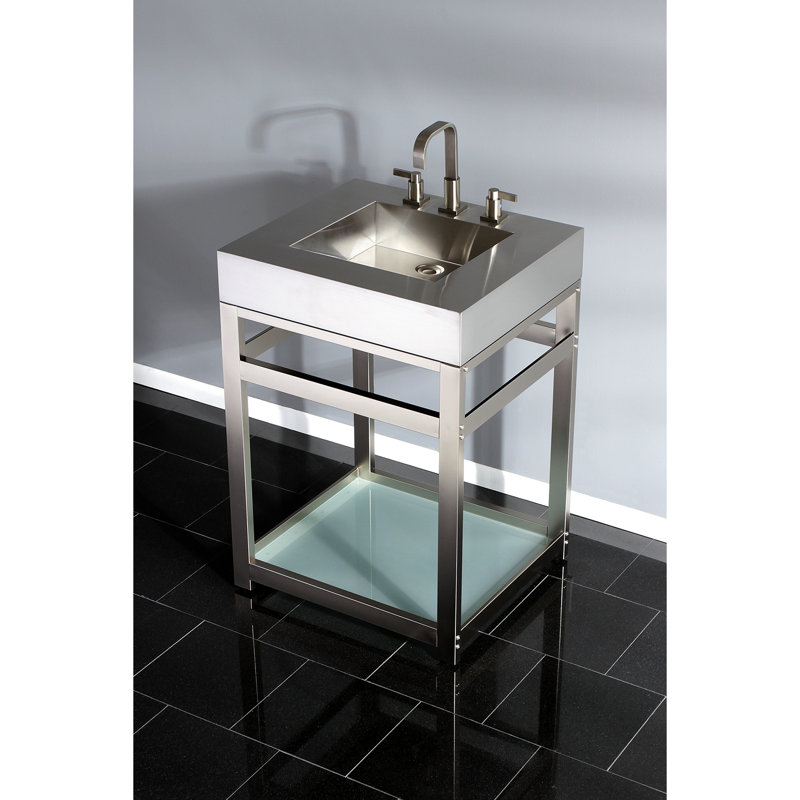 Fauceture 25" Single Bathroom Vanity Set, Brushed Nickel