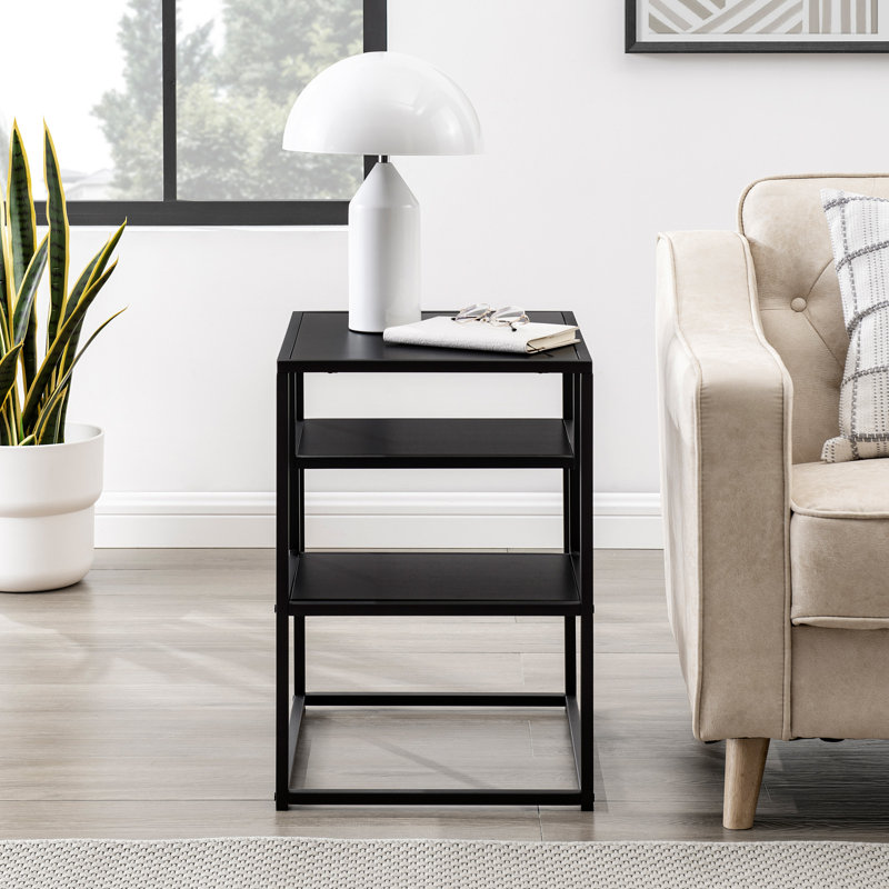Ales End Table, Solid Black, Solid Black