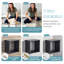  Ensemble de 2 tablettes murales cubiques flottantes pour la découverte de l'espace, noir-1247224151