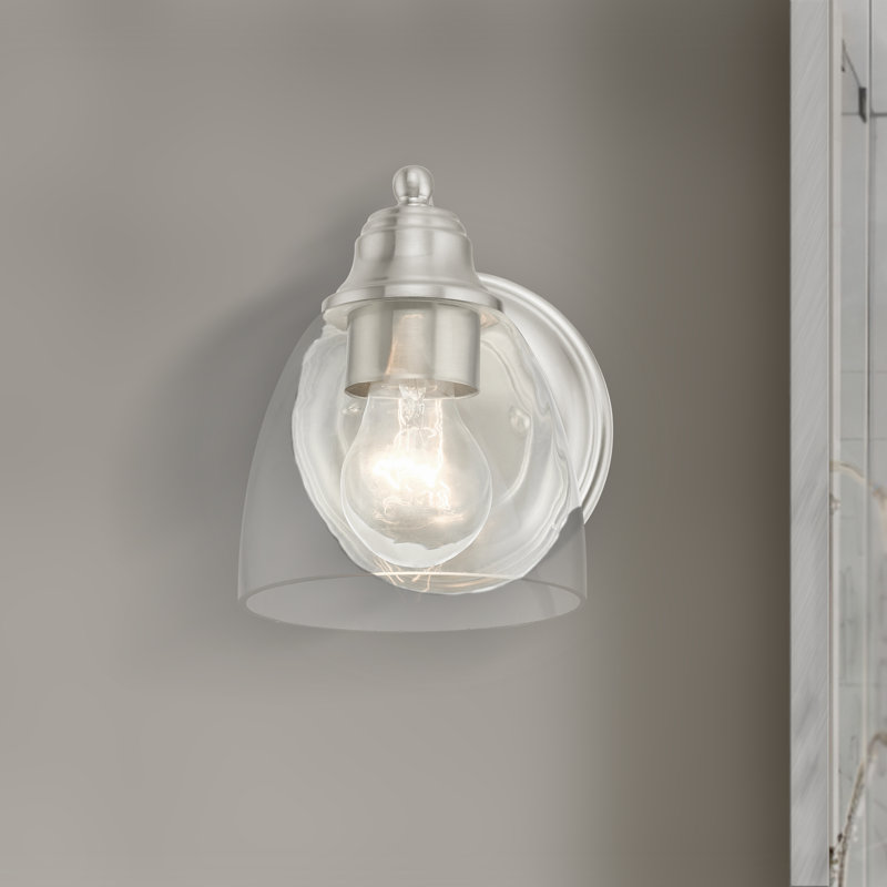 Bargas Dimmable Bath Sconce, Brushed Nickel