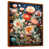 Toile avec cadre flottant brun