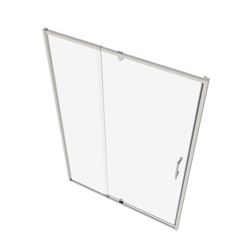 44 - 48" W X 71" H Pivot Swing Tempered Glass Door, Finish, Simple Install, Magnetic Closure, Waterproof Design Shower , Easy Installation, Close, Good Leak