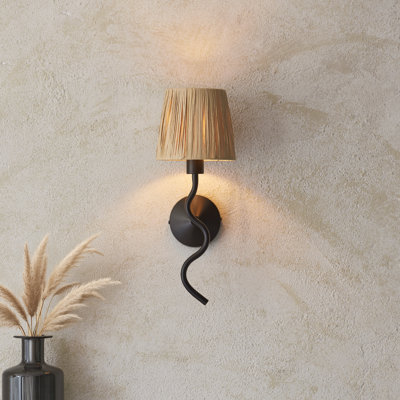Wrangler Wall finished in Black and Raffia