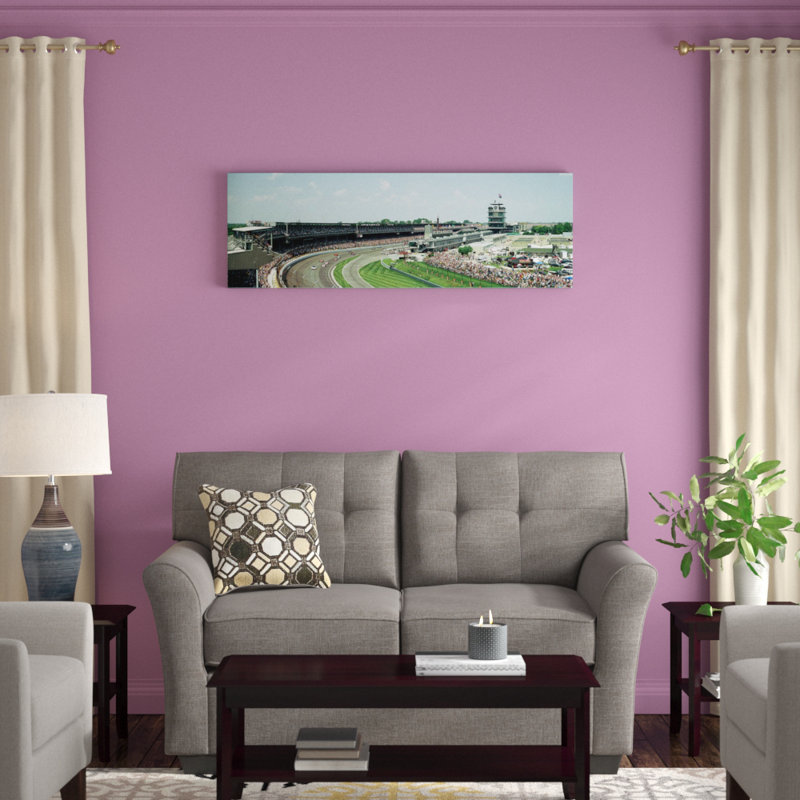 « course cars », reproduction de photo sur toile, H 16 po x l 48 po x P 1,5 po, Toile tendue