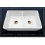 32.75" L x 19.88" W Double Basin Farmhouse Kitchen Sink with Accessories-82987223