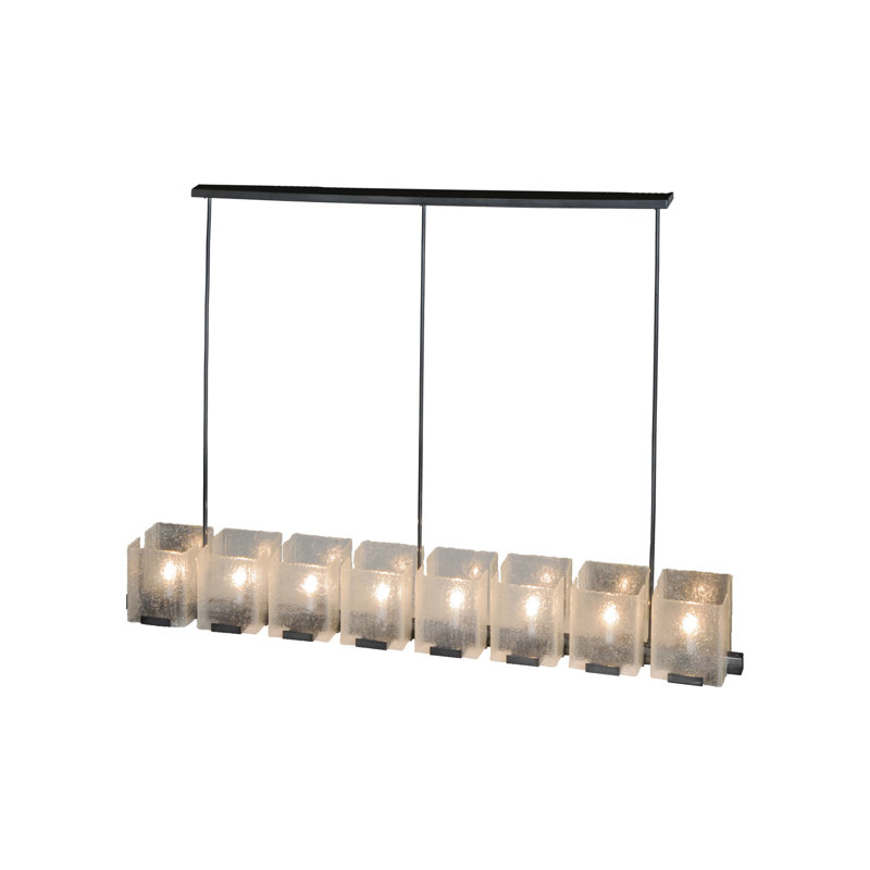 Luminaire suspendu linéaire 8 lumières Ice Cube
