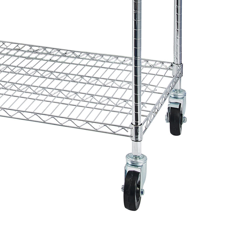 Étagère en fil d'acier Barnette H 70,87 po x l 59,06 po x P 23,62 po