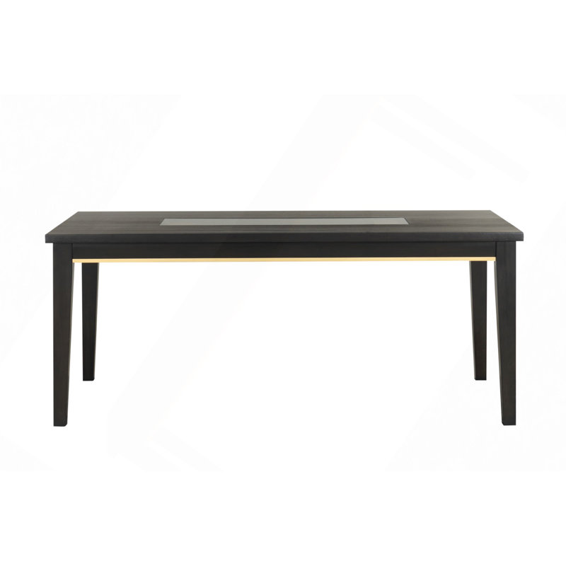 Table de salle à manger miroir 1 pièce