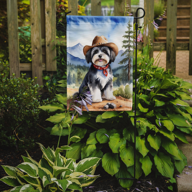 Drapeau Cowboy Welcome Garden, Bichon havanais