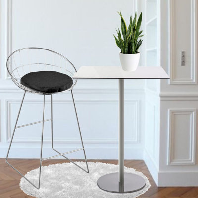 Baroncourt Upholstered Counter Stool with Metal Frame