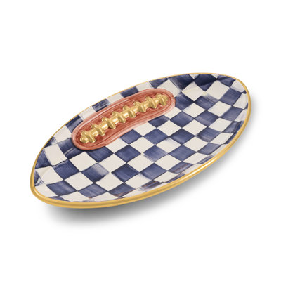 Ginger & Royal Check Football Platter