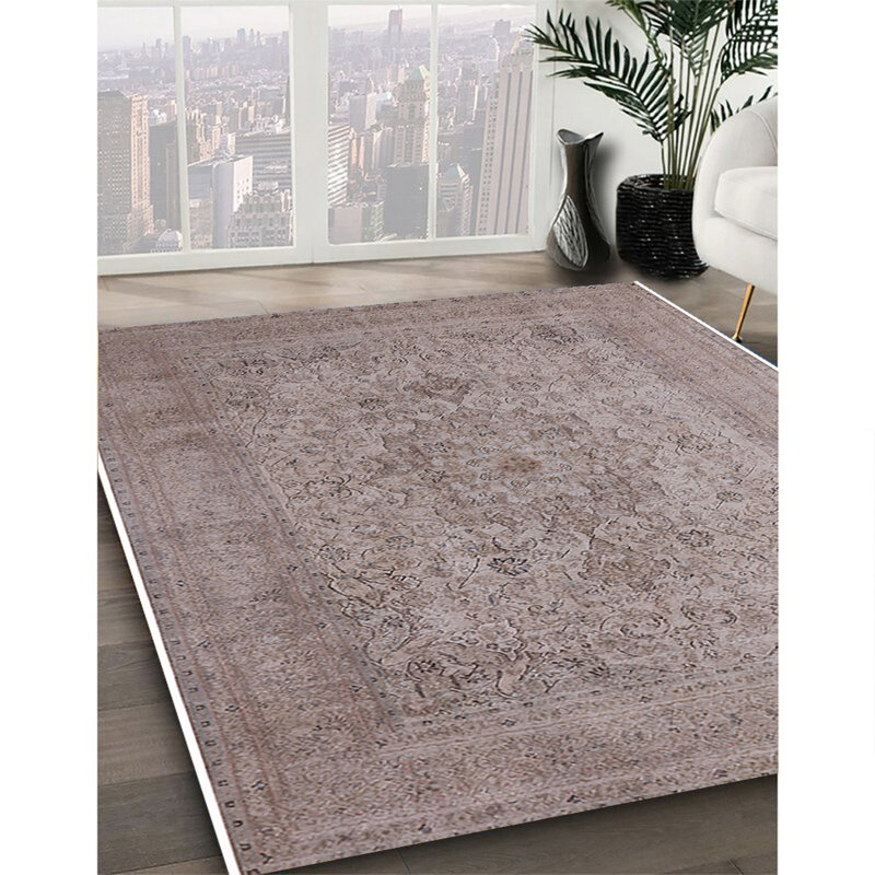 Tapis oriental gris Melita, Rectangle de 7 pi x 9 pi