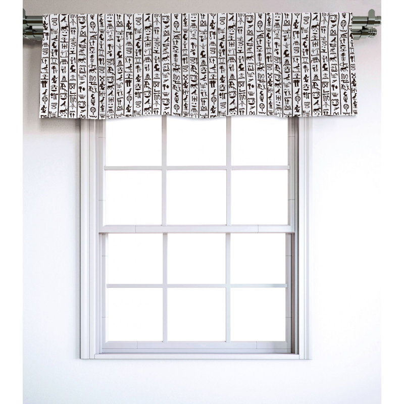 Sateen Ruffled Window Valance
