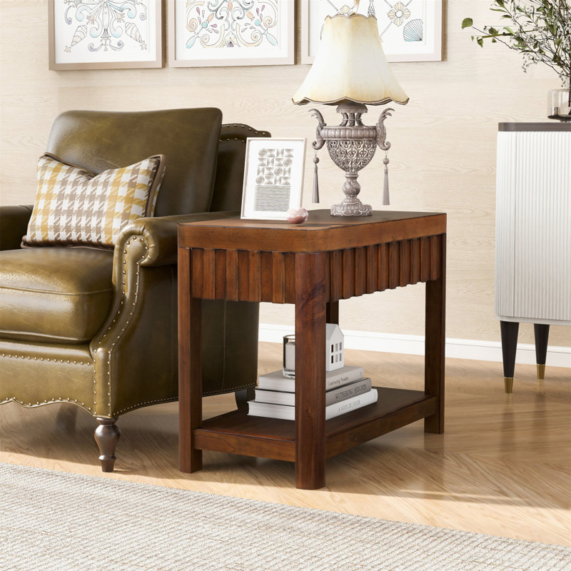 Charming Rectangular End Table With Sturdy Construction And Versatile Storage