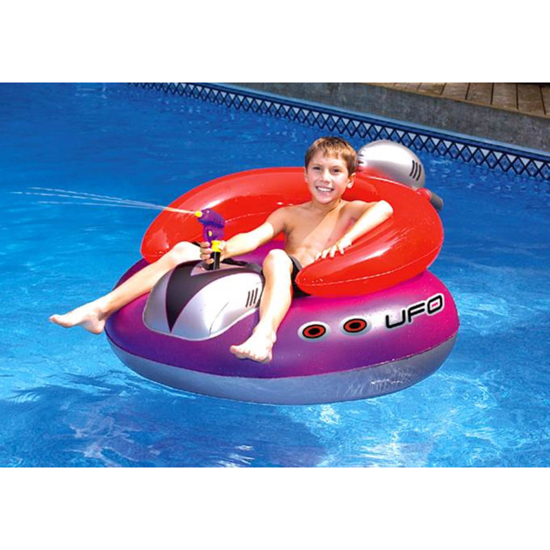 Flotteur gonflable pour chaise de piscine Swimline UFO Squirter (paquet de 3)
