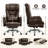 Big and Tall Cross Legged Office Executive Chair with Footrest and Convertible Infinite Gear Armsrest-922818713