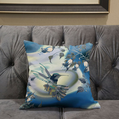 Housse de coussin en polyester pour l'intérieur et l'extérieur