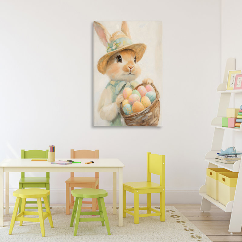 Toile de lapin de Pâques, conception de The Prints Vibe, 36 x 24