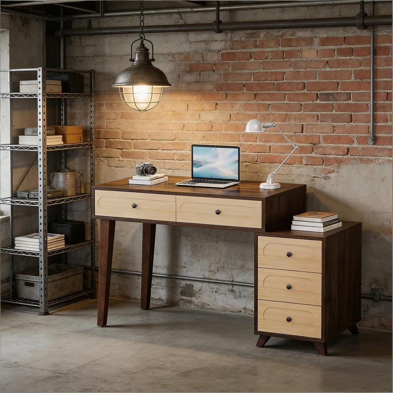 Writing Table With Drawers,Computer Desk,Computer Desk