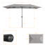 Grand parasol rectangulaire rectangulaire à double face pour marché-1158760796-1158760785