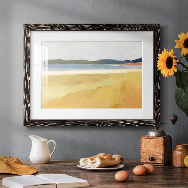 Ocre bord de mer II, Noir, H 28 po x l 42 po x P 1,5 po