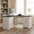Modern Fluted L-Shaped Desk With Charging Station & Storage Cabinet – Stylish Home Office Computer Desk With Monitor Stand, File Drawer, And Removable Support Shelf For Study, White-687885831