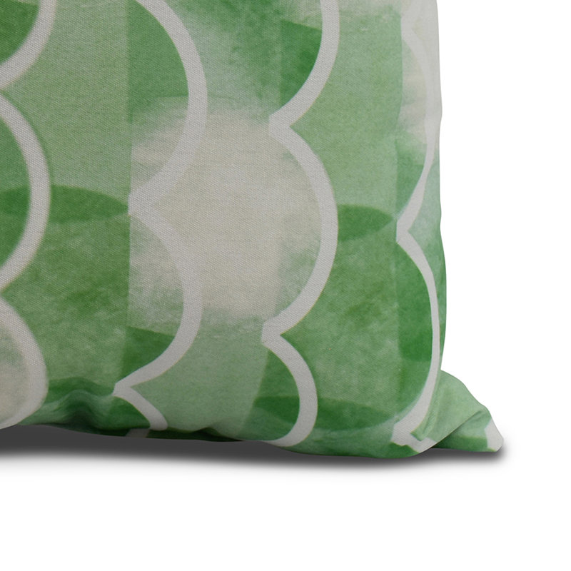 Housse et insert de coussin carré Nantucket, Vert, 16 po x 1 po