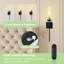 Applique murale 24 po à pile, applique murale rechargeable sans fil avec télécommande, lumière noire et dorée à intensité variable pour la chambre à coucher, le couloir, le vestibule, l'escalier, 2700K-1939029385