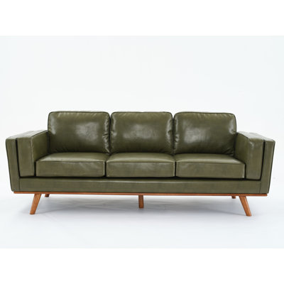 84'' Vegan Leather Sofa