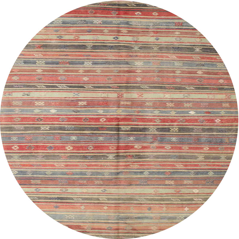 Lynelle Geometric Indoor Rug, Round 8'
