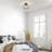 Alixandra 1-Light Clear Hammered Glass Semi Flush Mount-964493506