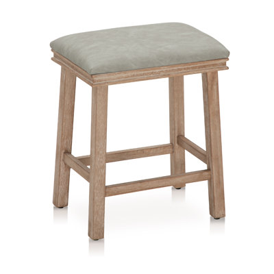 24" Backless Kitchen Counter Stool With Sponge Upholstery