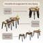 Nest of 3 Tables, Modern Versatile Living Room Home Furniture-448525656