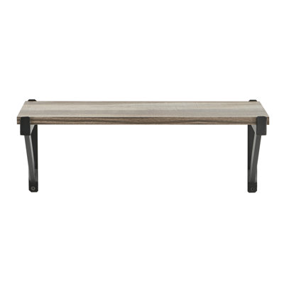 Floating Wall Shelf on Triangle Bracket
