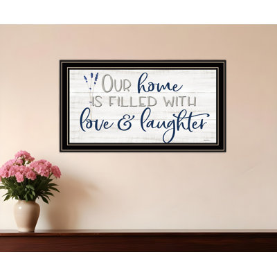 «Our Home», impression murale encadrée noire