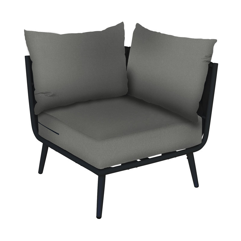 Cayman Corner Section, Black, Dark Gray