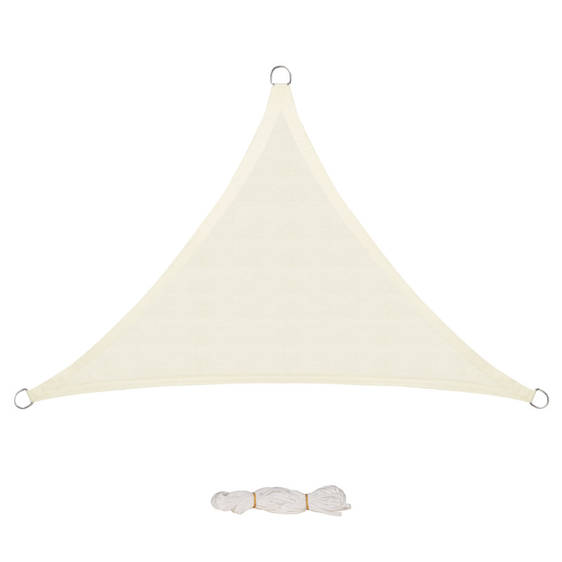 Abonza-Torres 0.3m x 0.3m Triangular Shade Sail, Cream