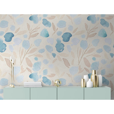 Papier peint amovible à motif floral