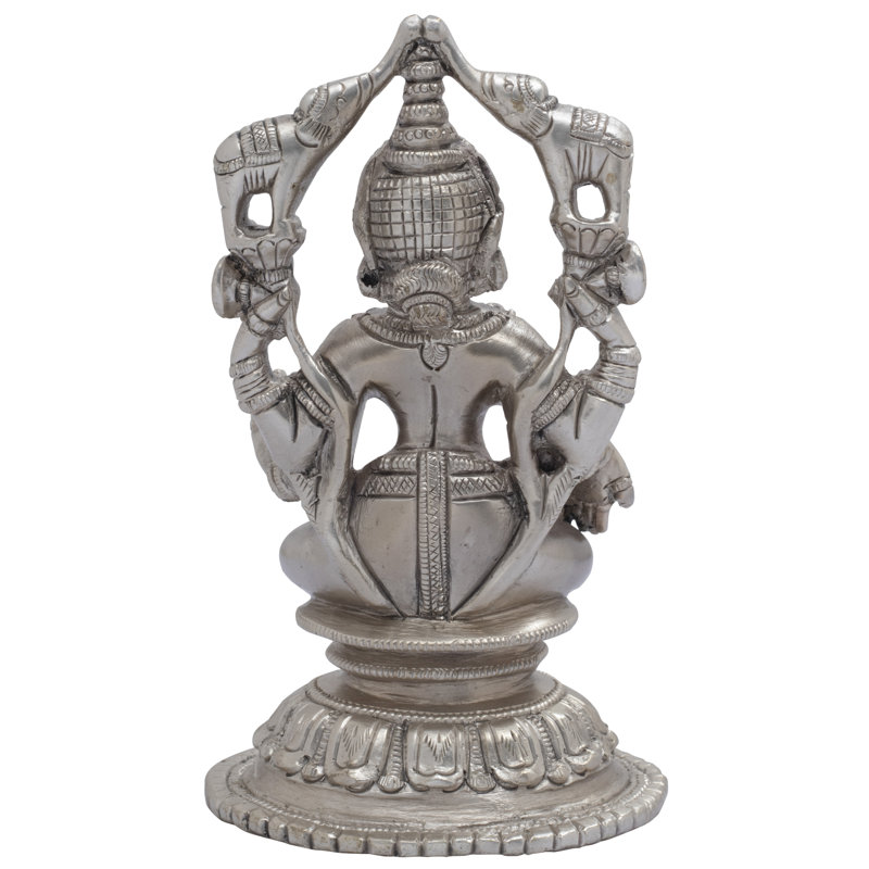 Figurine Gajalakshmi, Argent