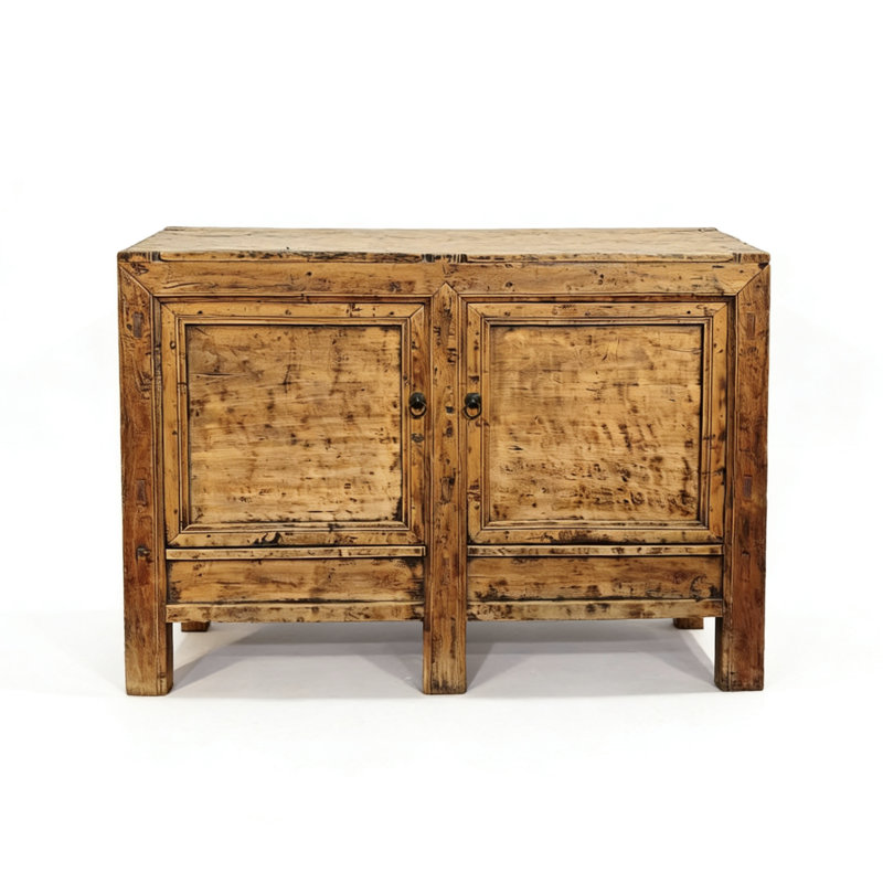Aged Poplar Double Cabinet