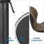 Parrett Swivel Upholstered and Faux Leather Adjustable Height Bar Stool with Steel Frame-1051256962