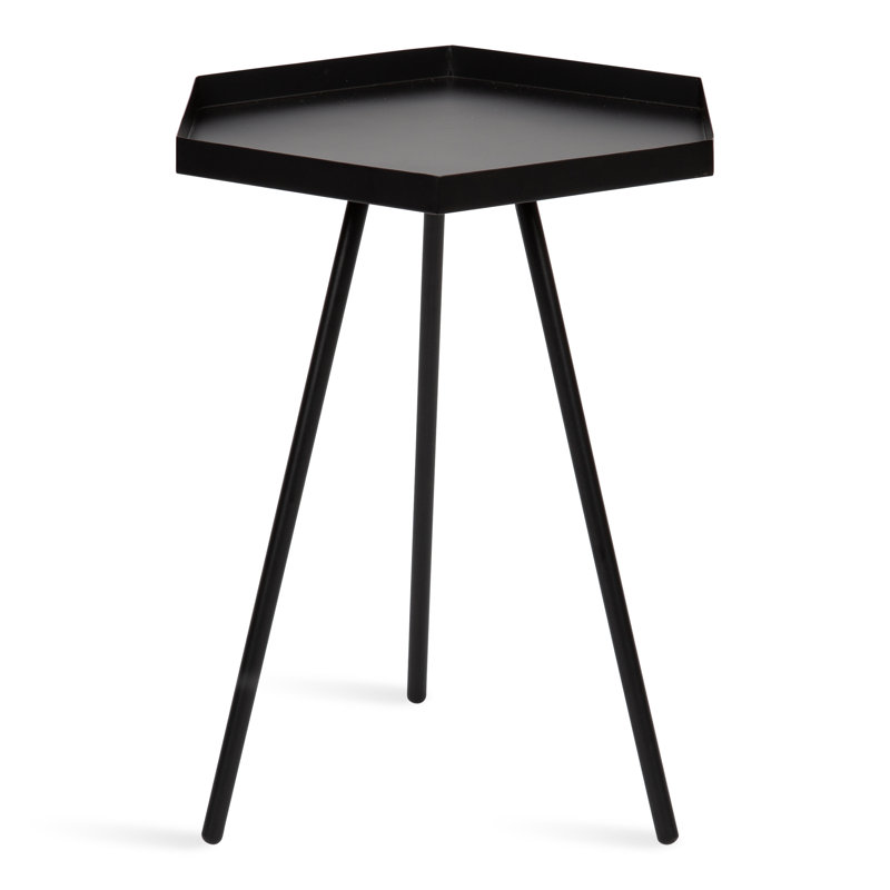 Alfie End Table, Black, Black
