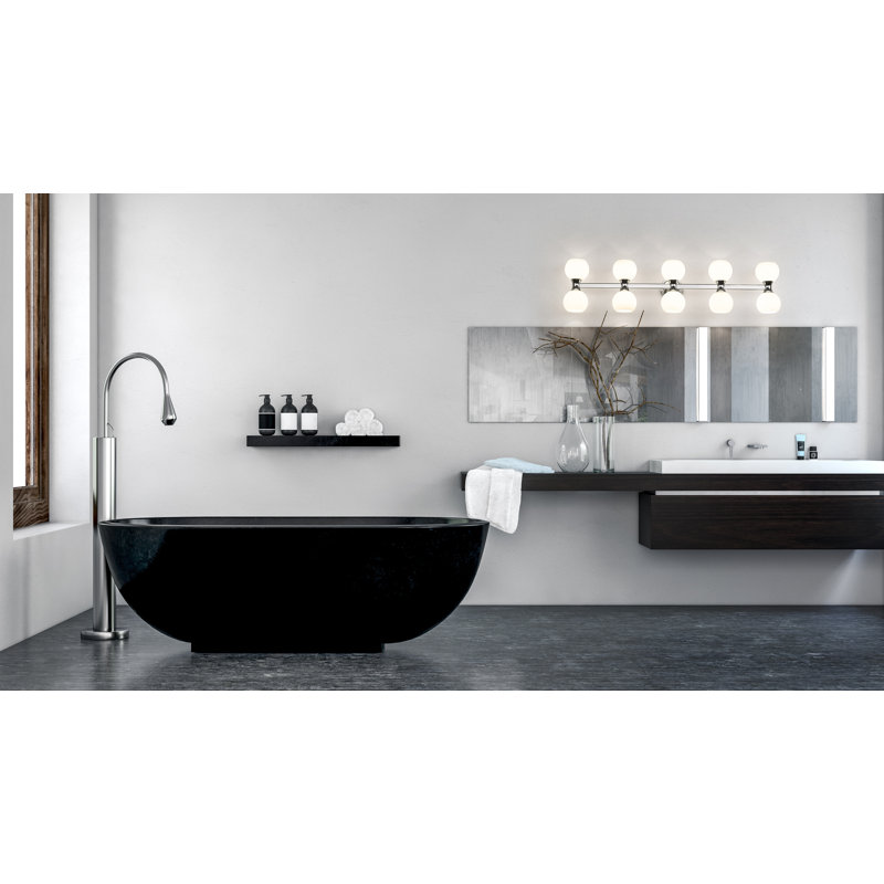 Éclairage pour meuble-lavabo à intensité variable 10 lumières Alvina, Chrome
